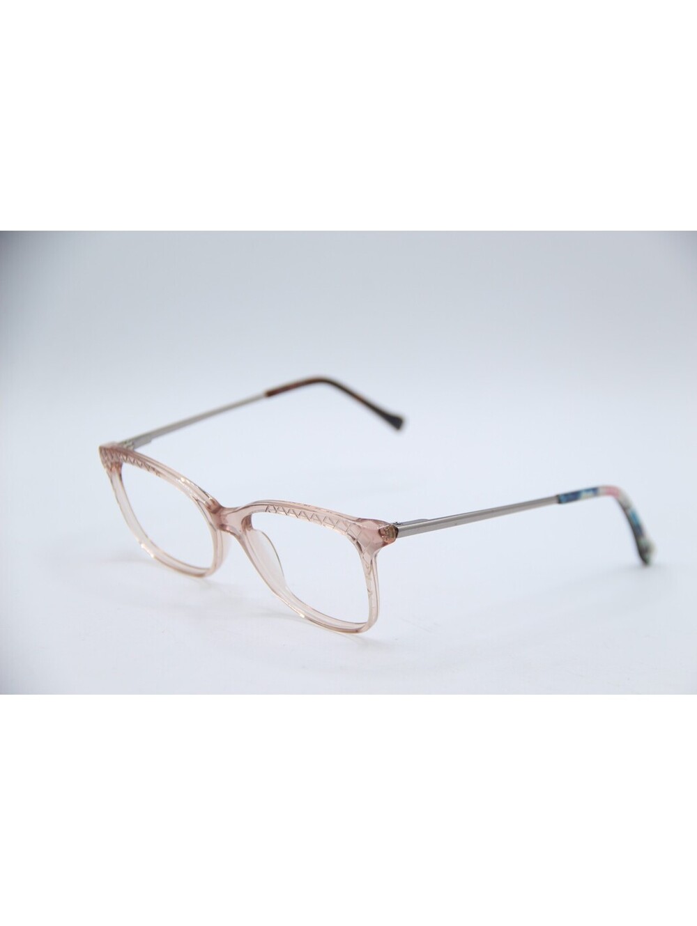 Vera Bradley Tavia Garden Grove Ggr Clear Pink Authentic Frames Eyeglasses 54-17
